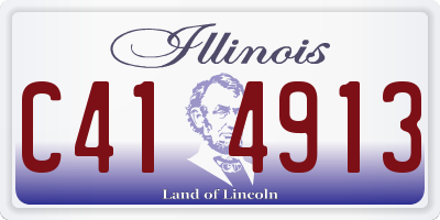 IL license plate C414913