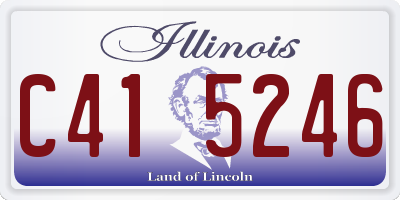 IL license plate C415246