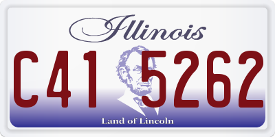 IL license plate C415262