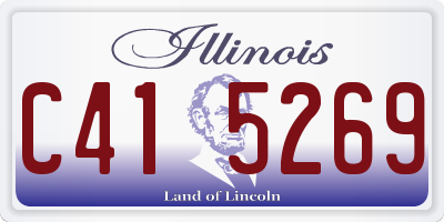 IL license plate C415269