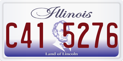 IL license plate C415276
