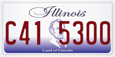 IL license plate C415300