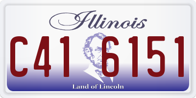 IL license plate C416151
