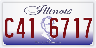 IL license plate C416717