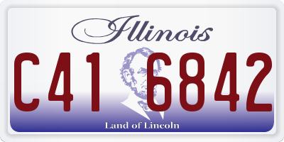 IL license plate C416842