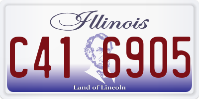 IL license plate C416905