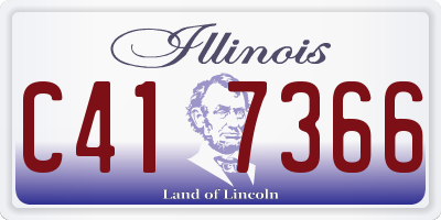 IL license plate C417366