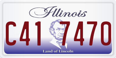 IL license plate C417470