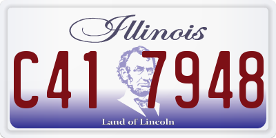 IL license plate C417948