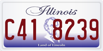 IL license plate C418239