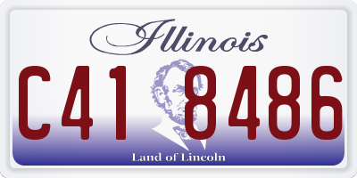 IL license plate C418486