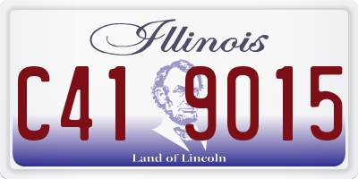 IL license plate C419015