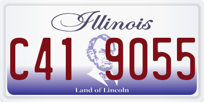IL license plate C419055