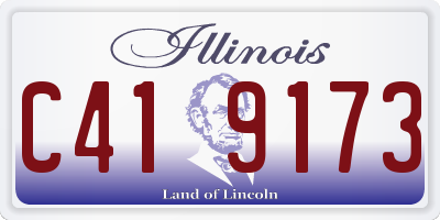 IL license plate C419173