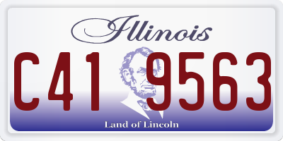 IL license plate C419563