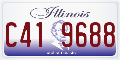 IL license plate C419688