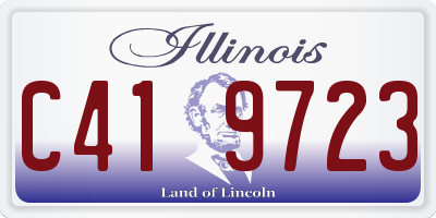 IL license plate C419723