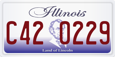 IL license plate C420229