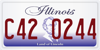 IL license plate C420244