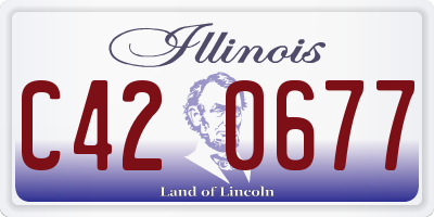 IL license plate C420677