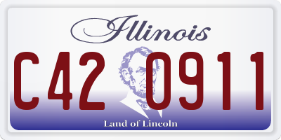 IL license plate C420911