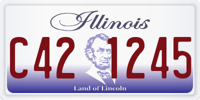 IL license plate C421245