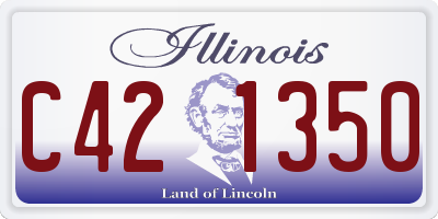 IL license plate C421350