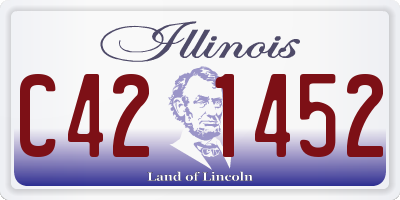 IL license plate C421452