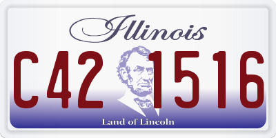 IL license plate C421516