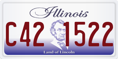 IL license plate C421522