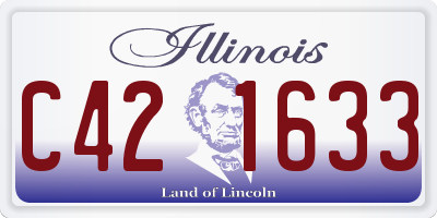 IL license plate C421633