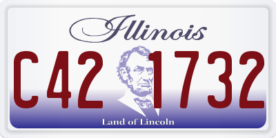 IL license plate C421732