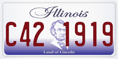 IL license plate C421919