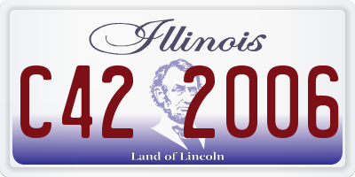 IL license plate C422006