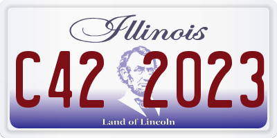IL license plate C422023