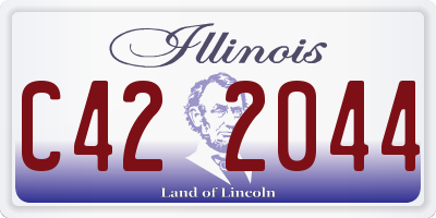 IL license plate C422044