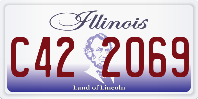 IL license plate C422069