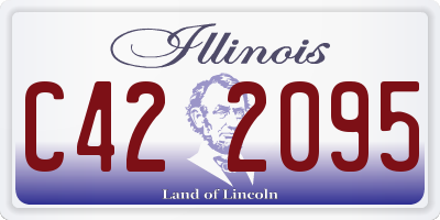 IL license plate C422095
