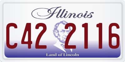 IL license plate C422116
