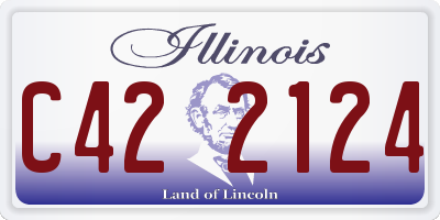IL license plate C422124