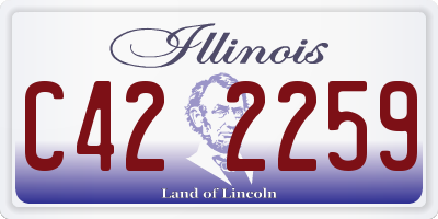 IL license plate C422259