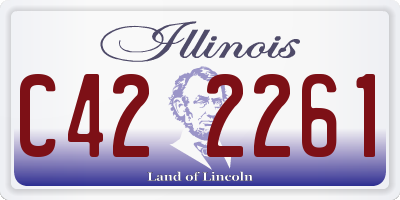 IL license plate C422261