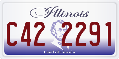 IL license plate C422291