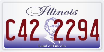 IL license plate C422294