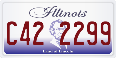 IL license plate C422299