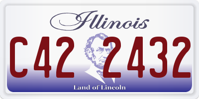 IL license plate C422432