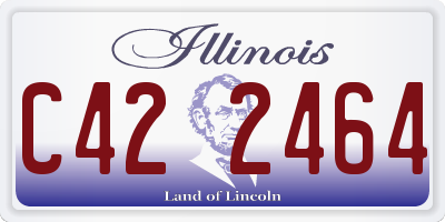 IL license plate C422464