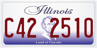 IL license plate C422510