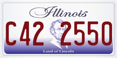 IL license plate C422550