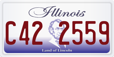 IL license plate C422559
